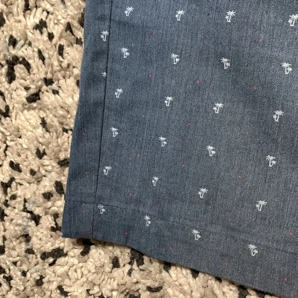 Public Record Men’s Blue Palm Tree Print Ligjtweight Shorts Size 32 - Picture 6 of 9